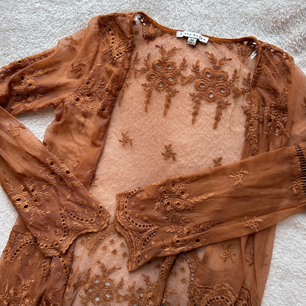 Lace kimono